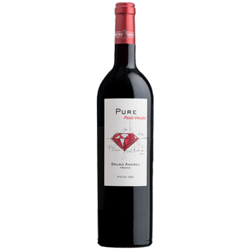 Pure Petit-Verdot vin rouge du Languedoc de Bruno Andreu